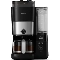 Philips All-in-1 Brew HD7900 Suodatinkahvinkeitin ja kiinteä mylly, Suodatinkahvinkeitin, 1,25 L, Kahvipavut, Sisäänrakennettu jauhin, 1000 W, Must...
