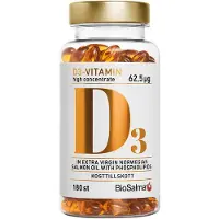 BioSalma D3-vitamin 62,5µg high concentrate 180 kapselia