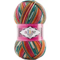 Alize Superwash kirjava 100g sukkalanka