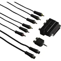Hama Universal DVD Kit -ääni/video-adapterikaapeli, 2 m, musta