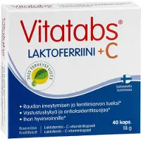 Vitatabs Laktoferriini + C 40 kaps. ravintolisä