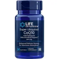 Life Extension Super Ubikinoli CoQ10 parannetulla mitokondrieltuella, 200 mg - 30 kapselia