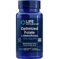 Life Extension Parannettu optimoitu folaatti 1700 mcg - 100 tablettia