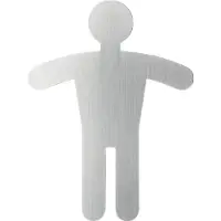 Durable Men's WC Symbol, 120 mm, 90 mm, Hopea (495123)