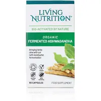 Living Nutrition Fermentoitu Ashwagandha Alive 60 kaps. ravintolisä