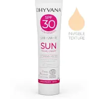 Dhyvana SUN Sävytön aurinkovoide kasvoille SK30
