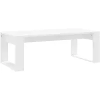 vidaXL Sohvapöytä valkoinen 102x50x35 cm tekninen puu