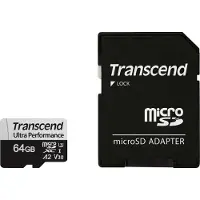Transcend 340S 64GB microSDXC U3 V30 A2 (R160 W80 MB/s)