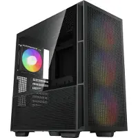 DeepCool CH560 -miditornikotelo ikkunalla ja RGB-valaistuksella, musta
