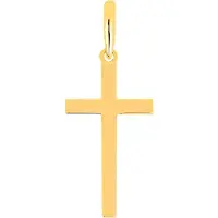 Lykken Crosses kultainen rippiristi / ristiriipus 18 x 9 mm