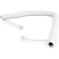 Gembird TC4P4CS-2M-W, 2 m, RJ10, RJ10, Valkoinen, 85 mm, 15 mm