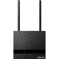 Asus 4G-N16 -reititin, Wi-Fi 4, N300, modeemilla, musta