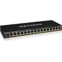 Netgear – 16Port GBPoE+Unmnged Switch 115W+FlexPoE (GS316P-100EUS)