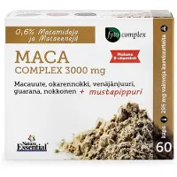 Raw Organic Maca Complex 3000, 60 kaps