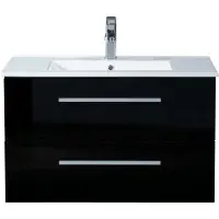 Lykke Nordic Original 80x46x50cm musta allaskaappi