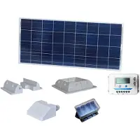 Brightsolar 160W aurinkopaneelisetti matkailuajoneuvoon