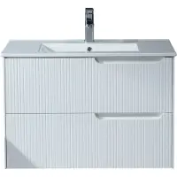 Lykke Polar Deluxe 80x46x55cm valkoinen allaskaappi