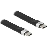 DeLOCK – USB 10 Gbps FPC Flat Ribbon Cable USB Type-C to USB Type-C 13.5 cm PD 3 A E-Marker (85770)