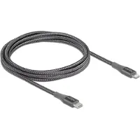 DeLOCK – Data and charging cable USB Type-C to Lightning for iPhone, iPad and iPod grey 2m MFi (86632)