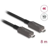 DeLOCK – Active Optical USB-C Video + Data + PD Cable 8 m (84147)