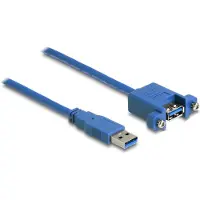 DeLOCK – USB 5 Gbps Cable Type-A male to USB 5 Gbps Type-A female panel-mount 25 cm (86994)