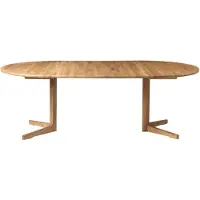FDB Møbler C69E Ruokapöytä 2 jatkolevyllä Oak nature oiled