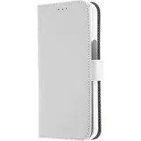 Teknikproffset Insmat Exclusive Flip Case lompakkokotelo, iPhone 13 Pro, valkoinen
