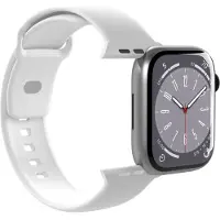 Puro ICON älykellon ranneke, Apple Watch 42-49 mm, valkoinen