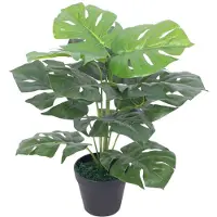 vidaXL Tekokasvi monstera ruukulla, 45 cm, vihreä