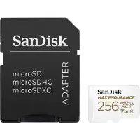 SanDisk 256gb max endurance microsdhc card with adapter 120 000 hours