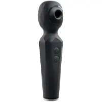 Evolved Novelties Hierontavibraattori Rainbow Sucker Wand Vibrator, musta