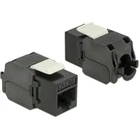 DeLOCK – Keystone Module RJ45 jack > LSA Cat.6A UTP black (86267)