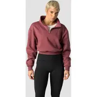 ICANIWILL Nimble Cropped 1/4 Zip Wild Berry