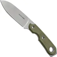 Viper Basic 3 VT4034CG MagnaCut Spear Point Satin, Green Canvas Micarta, fixed knife