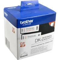 Brother dk22251 62mm black red