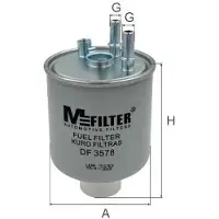 M-Filter Polttoainesuodatin DF 3578