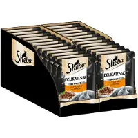 Sheba 28 x 85 g Megapakkaus – tuorepussilajitelma hyytelö, kalkkuna, märkäruoka kissoille