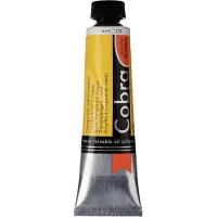 Cobra Öljyvärimaalaus - - Vedenkestävän sekoitettavan - Läpikuultava keskipitkä keltainen - 40ml tuubi - S3