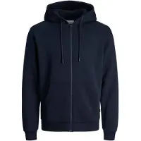 Jack & Jones Jjebradley Sweat Zip Hood Noos - Navy - XL