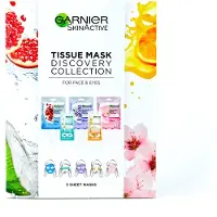 Garnier SkinActive Tissue Mask Discovery Collection for Face & Eyes fo