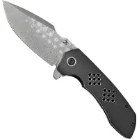 Kansept Knives Entity Framelock Damascus kääntöveitsi