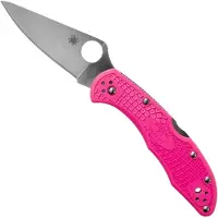 Spyderco Delica 4 kääntöveitsi, FRN, Flat Ground, pinkki