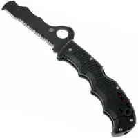 Spyderco Assist Black C79PSBBK serrated rescue knife
