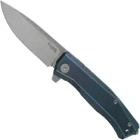 Lionsteel Myto MT01-BL Blue Titanium pocket knife, Molletta design