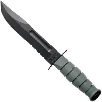 Ka-Bar 5012 Foliage Green, serrated edge, Kraton, plastic sheath