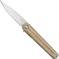 MKM Knives MKM Flame Light FL01L-NC drop blade, natural micarta, pocket knife
