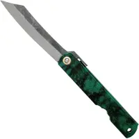 Higonokami Blue Paper Steel Jade kääntöveitsi