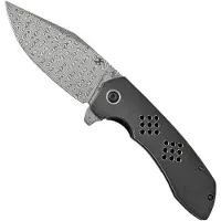 Kansept Knives Entity Framelock Damascus kääntöveitsi