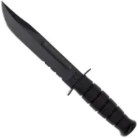 Ka-Bar 1214 veitsi, kydex, combo terä