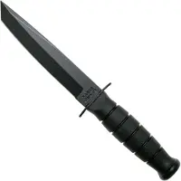 Ka-Bar Short Tanto 1254, fixed knife, leather sheath
